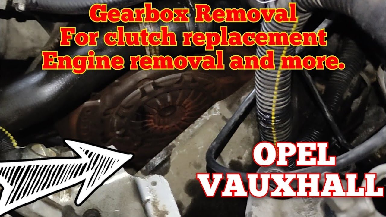 OPEL Vauxhall Gearbox Removal to the side for clutch replacement Zafira A