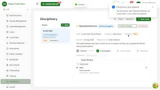 Disciplinary Cases the Timeline and the Outcome