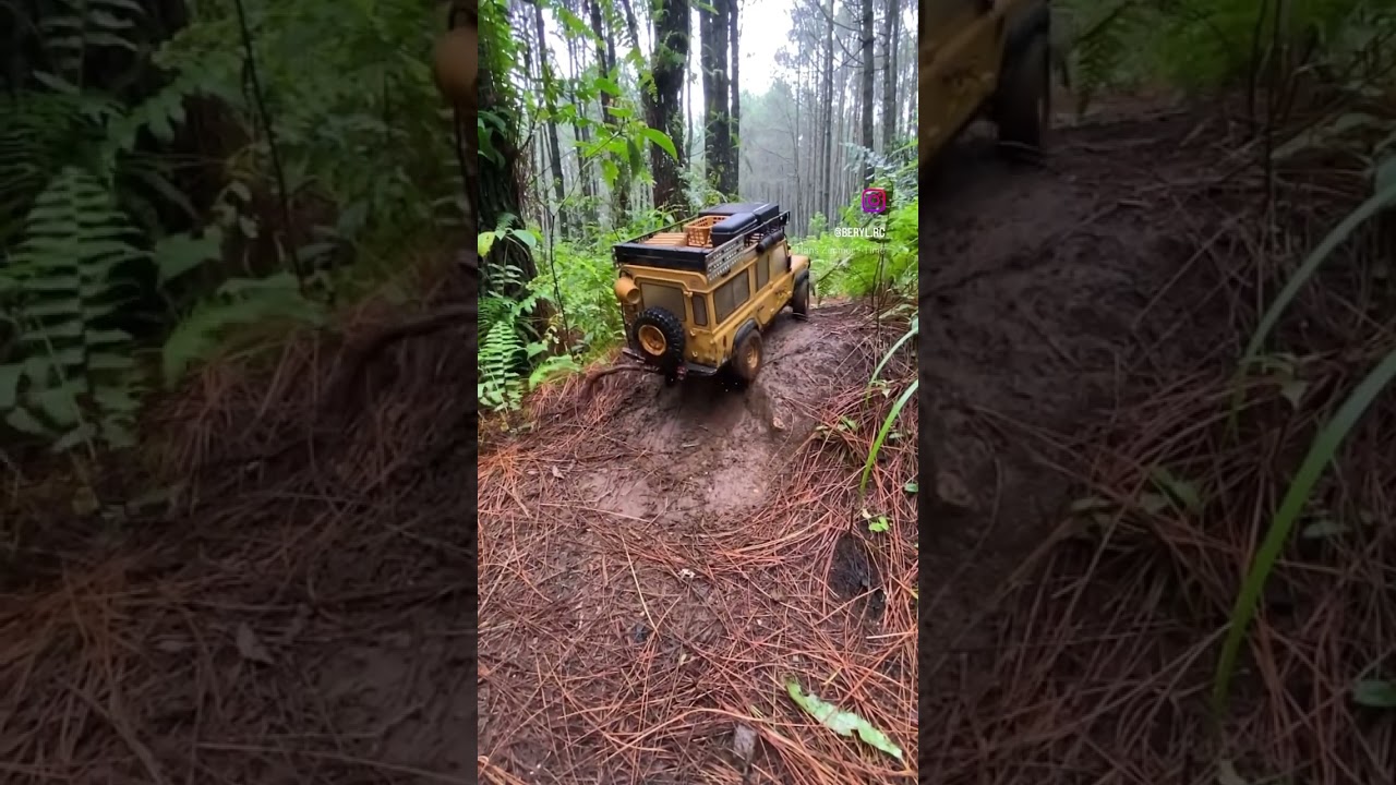 Scale Land Rover DEFENDER D110 Rc 1/10 Off Road Forest Adventure | Camel Trophy 