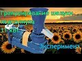 Гранулирование шелухи подсолнуха на грануляторе 11 кВт: продолжаем эксперименты