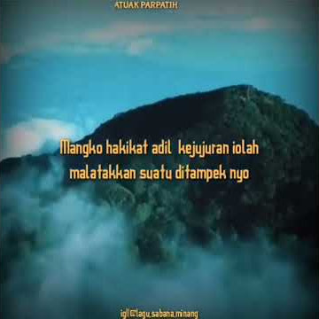 Hakikat Adil ' Pituah Minang '