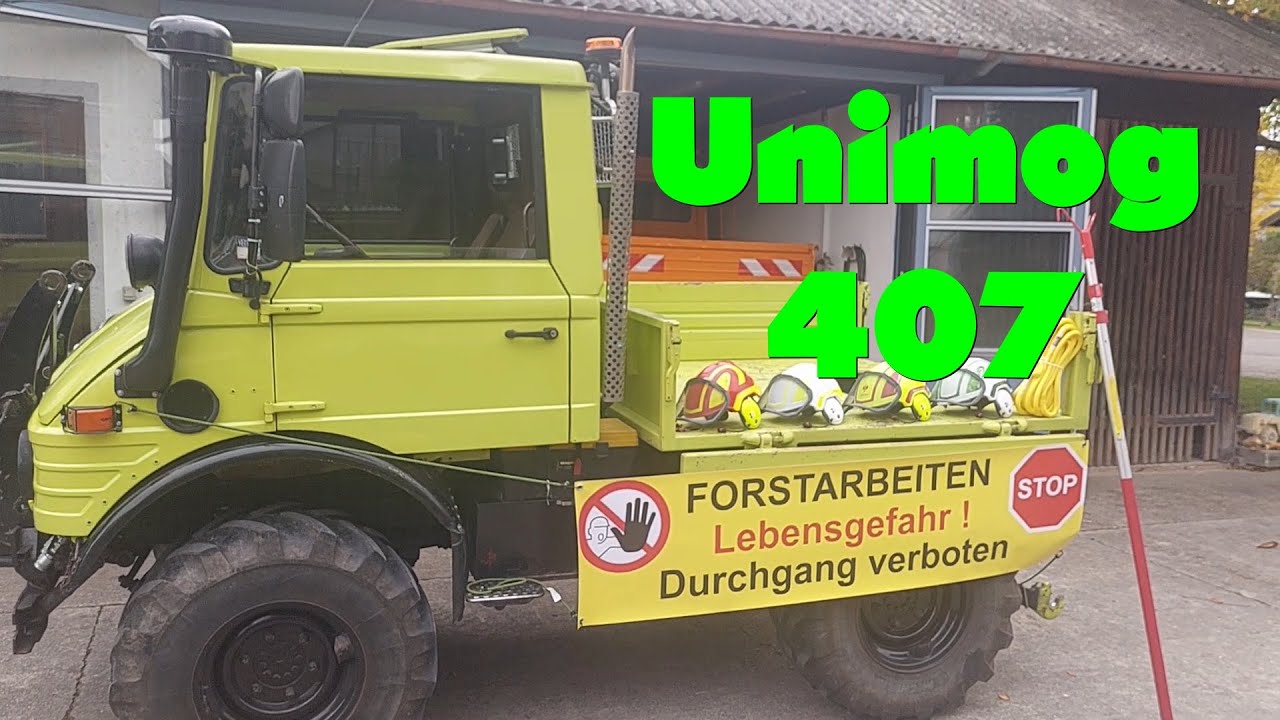 Unimog 407 Neuanschaffungen, Protos BT-COM, Teleskopstange, Absperrbanner, Anschlagseil