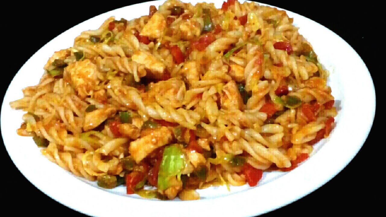 food fusion pasta Chicken Microni Recipe || How To Make Pasta || Chicken Pasta