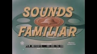Thumbnail for " SOUNDS FAMILIAR " 1960s BELL TELEPHONE PROMO w/ RED BARBER, ARLENE FRANCIS, EDGAR BERGEN  MD10315