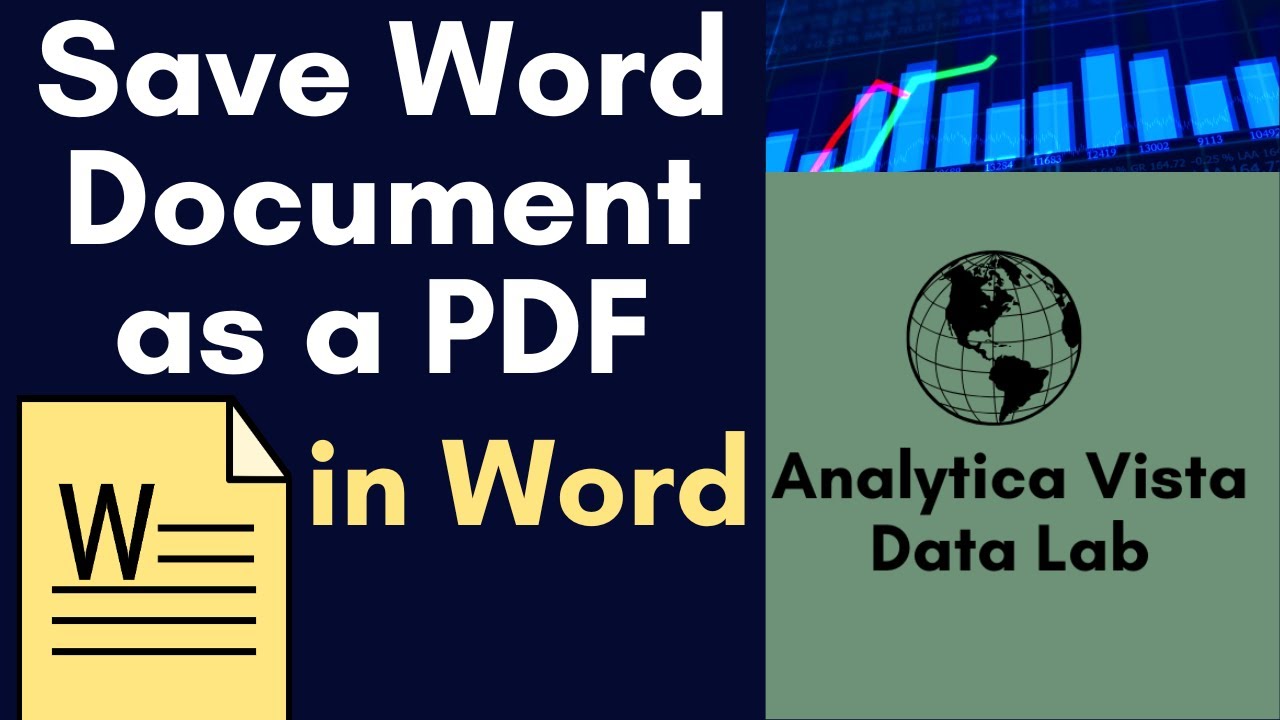 How to save a Word document as a PDF - YouTube