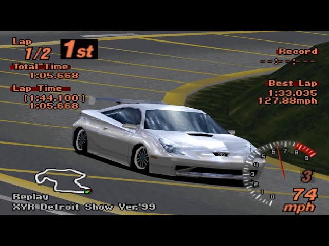 Gran Turismo 2 A-Spec V1.2 - Toyota Celica XYR Concept PS1