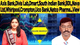 Divis Lab,Dmart,BDL,Nava Ltd,Whirlpool,Crompton,Uco Bank,Natco Pharma...View | Share market in tamil