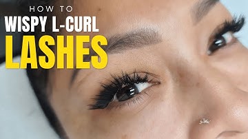 Wispy L curl lash extensions