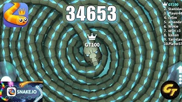 Snake Game | Snake io Score upto 34000 Points | Most Tasty and Delicious Snake.io Game #Gameplay