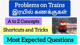 Problems on Trains in Tamil | Reasoning & Aptitude | TNPSC TNUSRB IBPS  SSC UPSC | Placement Tests!!