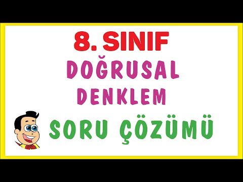 DOĞRUSAL DENKLEMLER SORU ÇÖZÜMÜ | ŞENOL HOCA