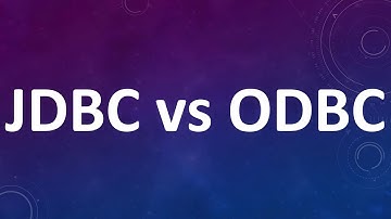 JDBC vs ODBC  || Aney Academy