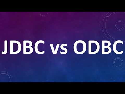 Video: Verschil Tussen ODBC En JDBC