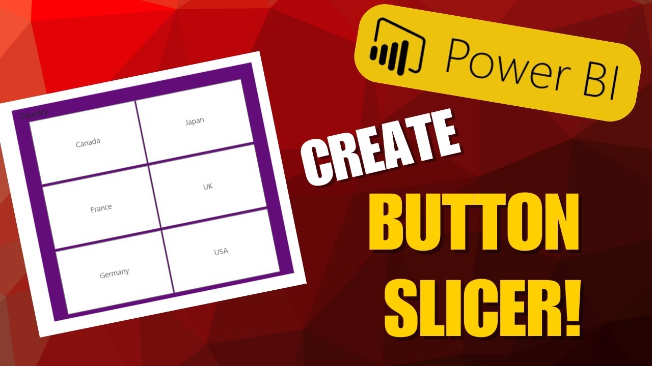 How to Create Button Slicer in Power BI? - YouTube