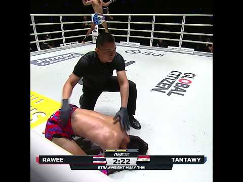 Like a HURRICANE πͺοΈ Egyptian star Tantawy Ahmed scores a spinning back kick KO in his ONE debut! πͺπ¬