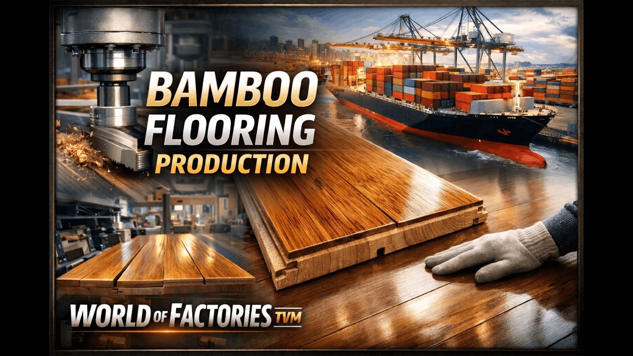 Bamboo to Flooring – Factory Process | WORLD OF FACTORIES TVM - YouTube