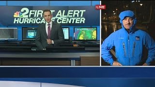 Storm Tracker Jim Cantore reports on flood conditions in Naples