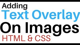 Show Overlay Text On An Image Bottom Using CSS Script On HTML Page
