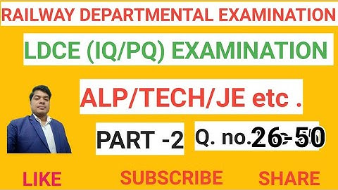 Three phase Locomotive🚂 Objective Type Questions Answer paper -2 for LDCE(ALP/TECH/JE) Examination