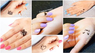 Cute Mehndi Tattoos❤ | 6 Different types of Mehndi Tattoo Designs for Beginners