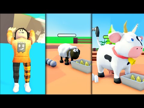 ძროხა და ცხვარი Build a Market roblox ubralod noobi