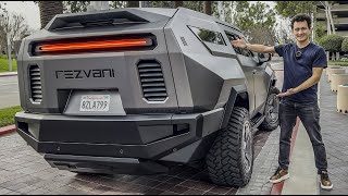 $700 000 REZVANI VENGEANCE  810 HP! Test drive and full review. Road legal military truck!