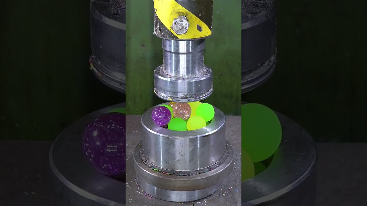 Crushing Crayons and Balls With Hydraulic Press 🤩 