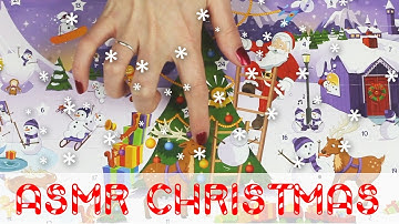 ASMR Christmas advent calendar show & tell (🎧 soft spoken, packaging sounds, soft tapping, tracing)