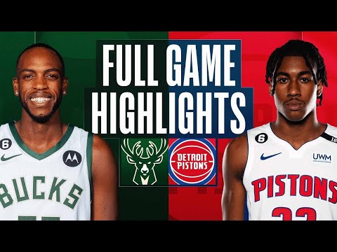 Milwaukee Bucks vs. Detroit Pistons Full Game Highlights | Mar 27 | 2022-2023 NBA Season