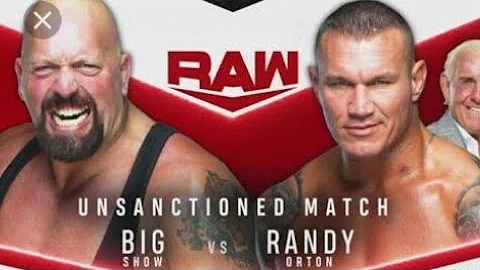 Randy orten vs Big show | The legend killer | wwe raw | wwe 2k20