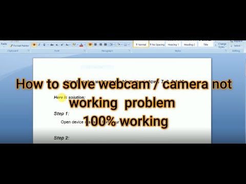 How to Fix Camera and Webcam Problems in Windows 7 , 8 , 8.1 , 10  without any software