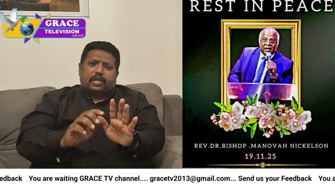 Deepest condolences to Late. Bishop. MANOVAH NICKELSON @ KGF 