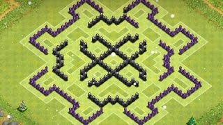 Clash Of Clans - Town Hall 8 Farming Base W 4 Mortars The Scary Base