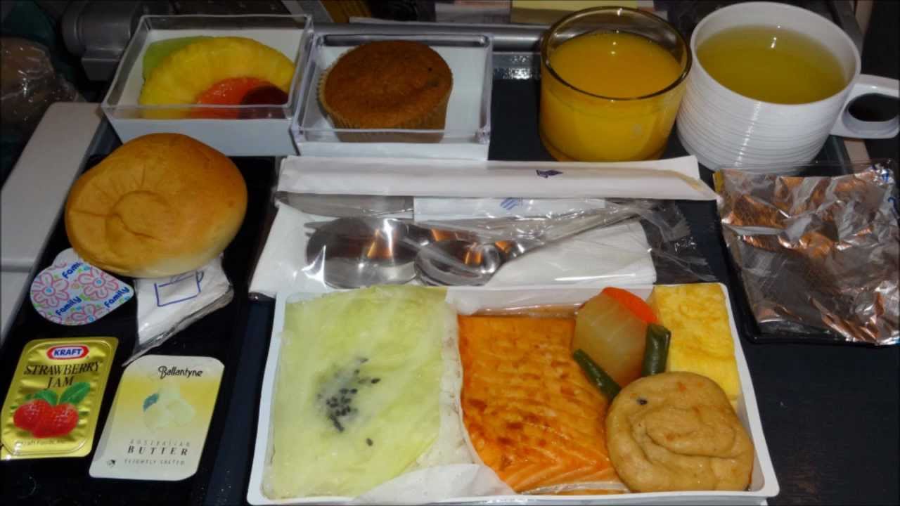 シンガポール航空 機内食 成田ーロサンゼルス 到着前 鮭ごはん Youtube
