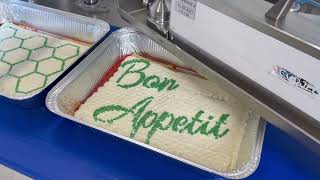 Producing Lasagna in Trays Fast & Clean: FoodJet's Innovative Sauce Depositor Machines