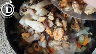 Диетический плов с морепродуктами Диетический плов с морепродуктами