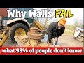 WHY Retaining Walls FALL down - How Most people Build them Wrong