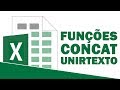 Funções CONCAT e UNIRTEXTO - Juntar textos no Excel