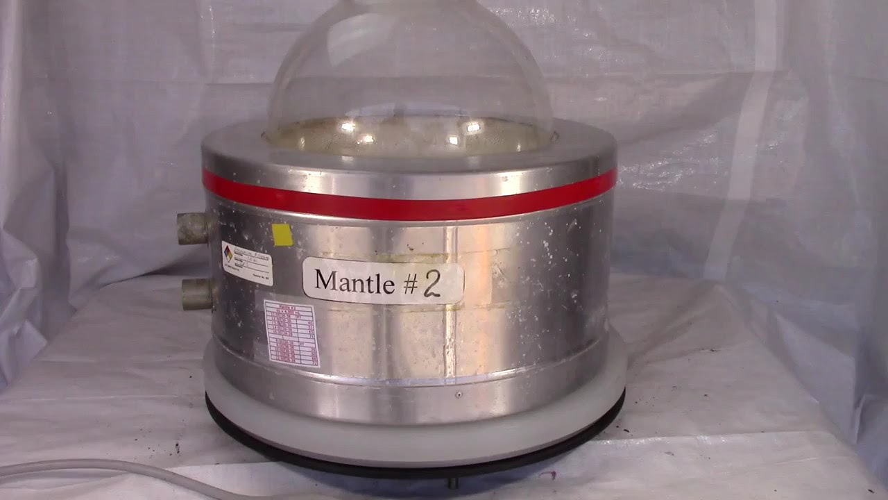 Auctioned Used, Tested, Working Glas-Col mod TM116 Heating Mantle Flask Heater. - YouTube