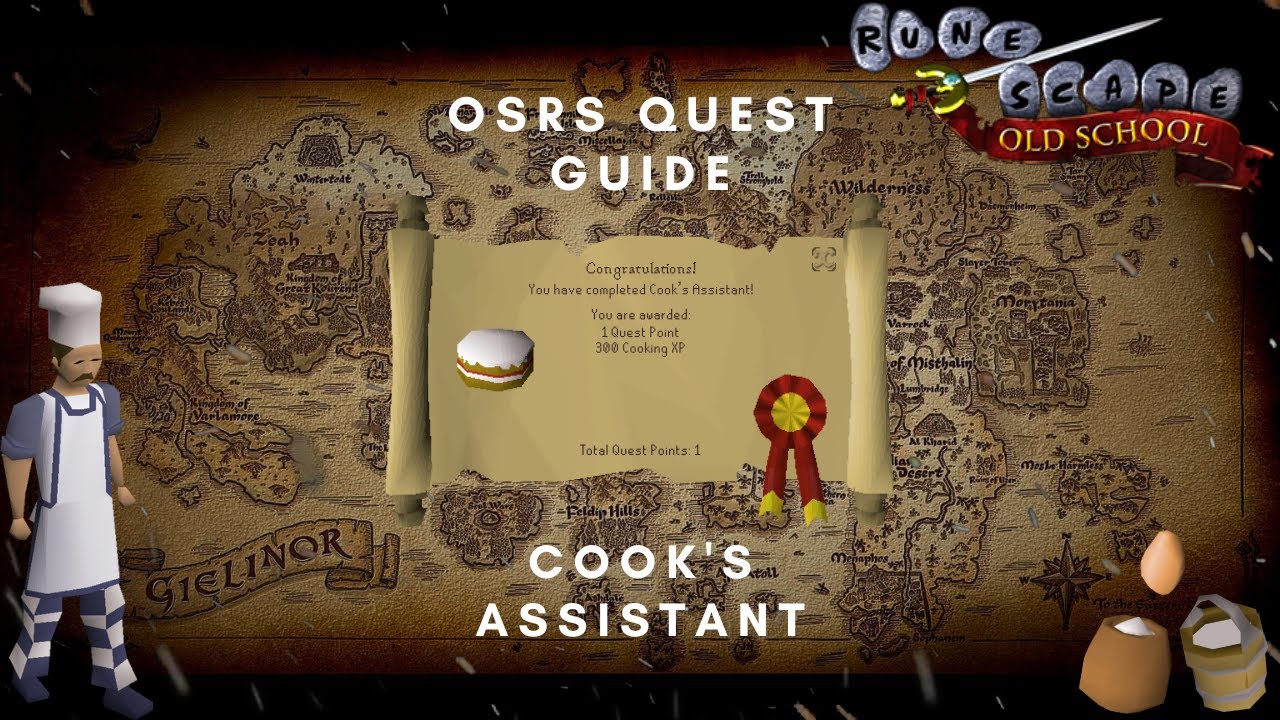 Old School Runescape (OSRS) - Cook's Assistant (Quest Guide) - YouTube