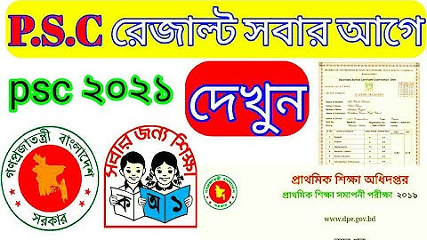 PSC result কিভাবে দেখব | Psc Result 2021 | PSC Result Check |PSC Exam Result
