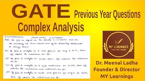 Complex Analysis, GATE 2003 Question (Q.ID.M(GATE)CA43)