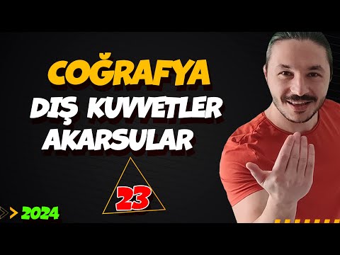 🌍DIŞ KUVVETLER- AKARSULAR🔴 39 Günde TYT Coğrafya Kampı-23 🟡 10.sınıf coğrafya Kampı-5📌2024