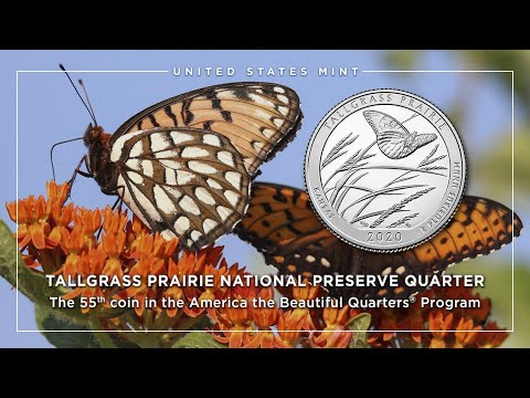 The 2020 Tallgrass Prairie National Preserve Quarters .25c Rolls And Bags Drop At 12 Noon ET Today