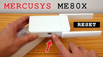 TP-Link Mercusys ME80X Wi-Fi 6 extender • Factory reset