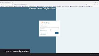Persistent 's Loan Origination System (LOS) Demonstration 2022 screenshot 5