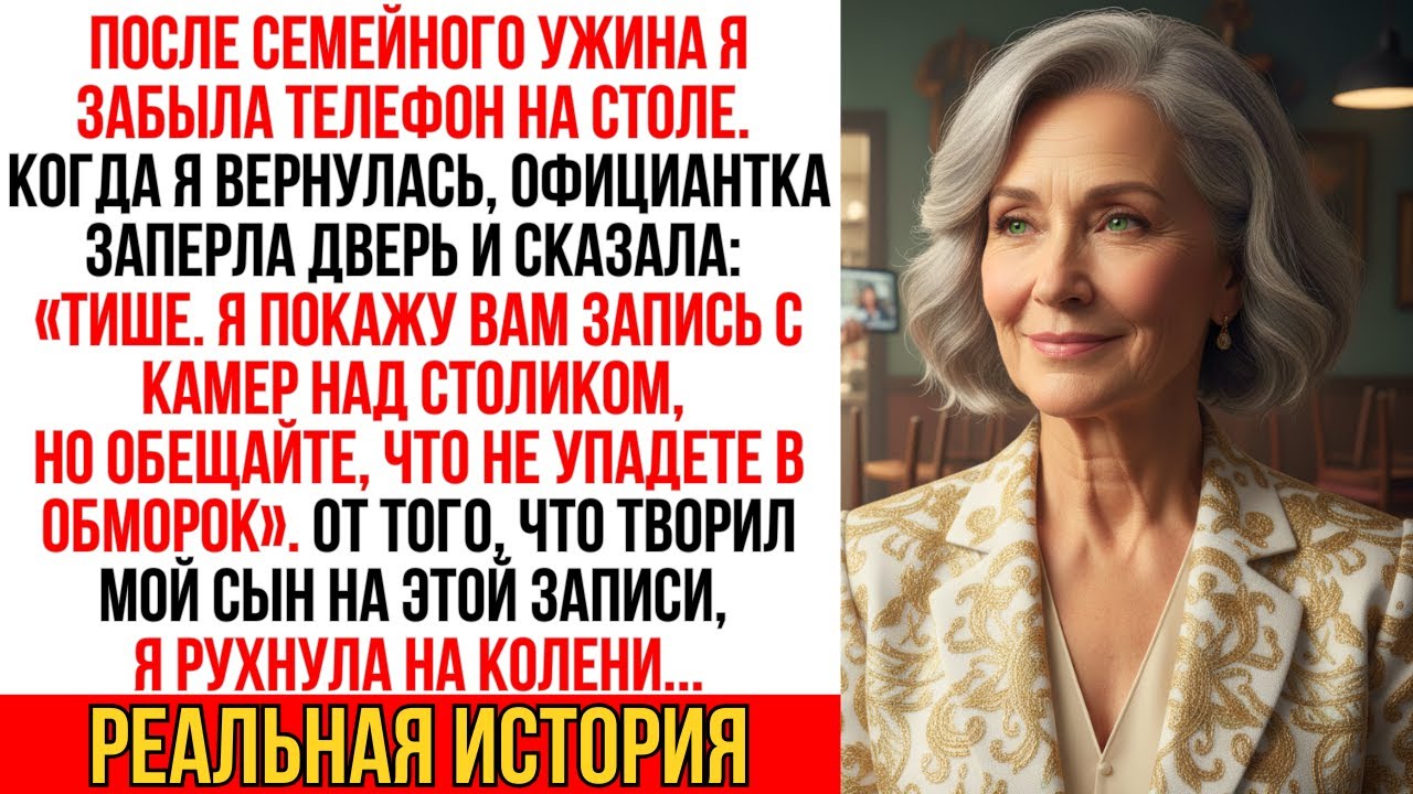 Официантка заперла дверь, когда я уходила, и шепнула: «Вы должны увидеть, что творил сын»