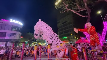 Đội lân Tứ Câu mạo hiểm với màn trình diễn hay nhất #trending #mualan #xuhuong