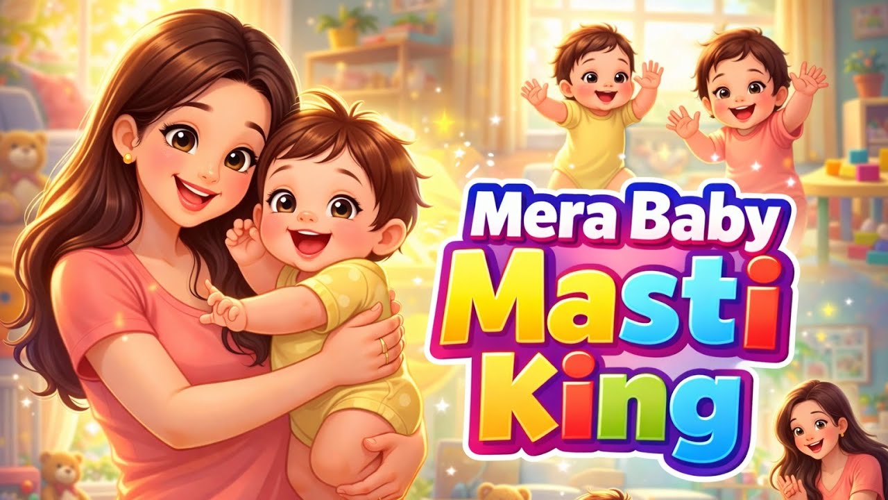 Mera Baby Masti King | Cute Baby Poem | Maa Aur Baby Ki Pyari Masti | Kids Rhymes Hindi