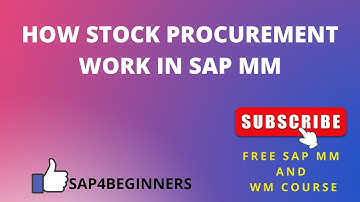 HOW STOCK PROCUREMENT PROCESS WORK IN SAP MM#SAP4BEGINNERS #LEARNWITHANSHUMAN ।। क्लास इन हिंदी।।
